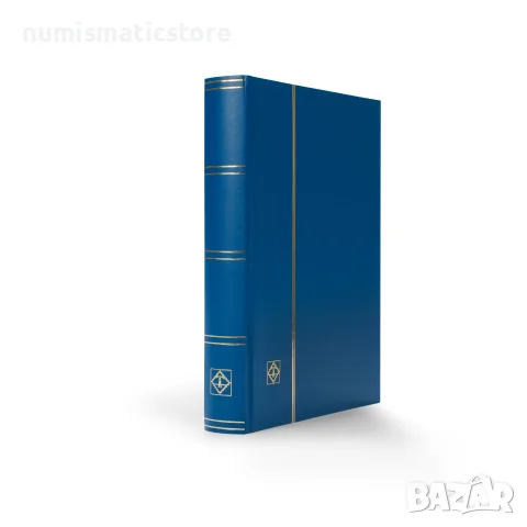 Leuchtturm албум за марки Basic 32 черни листа А4 син цвят