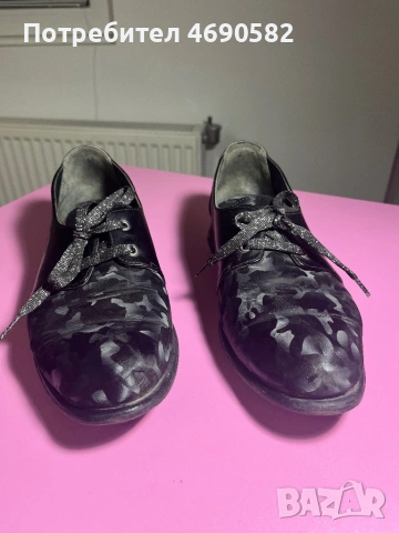 Черни официални обувки от естествена кожа