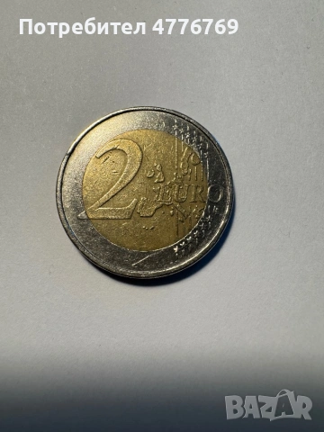 Монета 2 евро Германия 2002 година с буква F