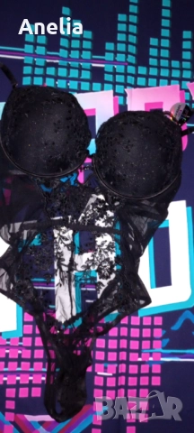 Дамско Боди Сутиен  Черно Бюстие Л ХЛ 85 Д, снимка 4 - Бельо - 52557758