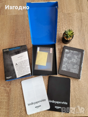 Kindle Paperwhite електронна книга/четец с подсветка като нов + БЕЗПЛАТНА ДОСТАВКА