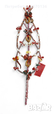 Български традиционни сурвачки – ръчна изработка 70см, снимка 3 - Декорация за дома - 52752035