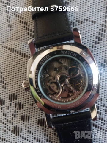Автоматичен (самонавивен)часовник с минерално стъкло,водоустойчив., снимка 9 - Мъжки - 52881939