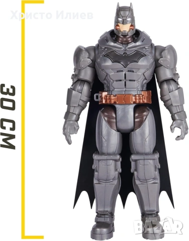 Екшън фигура Spin Master DC Comics Batman Battle Strike със звуци и аксесоари 30 см, снимка 5 - Фигурки - 54025758