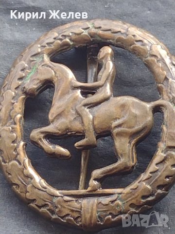 Стара рядка бронзова значка кокарда за КОЛЕКЦИОНЕРИ 39630, снимка 2 - Колекции - 42754563