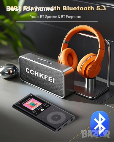 64GB MP3 плейър с Bluetooth 2.4" екран Hi-Fi звук без загуби Bluetooth MP3 плейър, снимка 4 - Друга електроника - 54352228