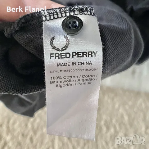 Оригинална поло тениска на Fred Perry M3600 506 Yellow Tipped, снимка 5 - Блузи - 55843048