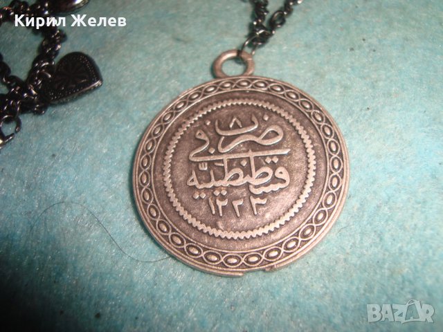 ПОСРЕБРЕНИ ЕТНО ОСМАСКИ СТИЛ ОГЪРЛИЦА и ГРИВНА с ТУГРА НАКИТИ за НОСИЯ 25511, снимка 6 - Бижутерийни комплекти - 35527308