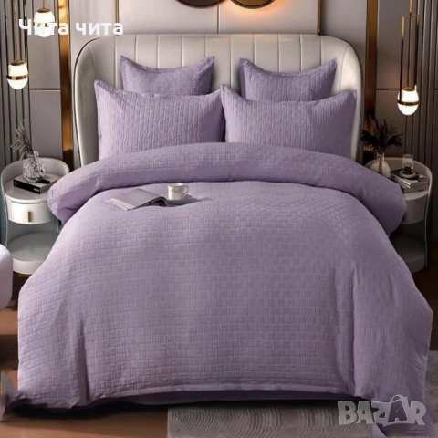 🛏 Луксозен комплект спално бельо от 100% памук, снимка 5 - Спално бельо - 52853867