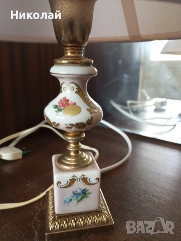 Красива Италианска нощна лампа, снимка 10 - Антикварни и старинни предмети - 52211071