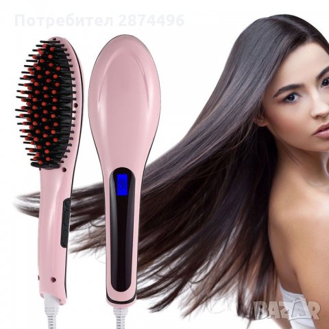 906 Йонизираща четка за изправяне и изсушаване на коса, снимка 12 - Продукти за коса - 30915749