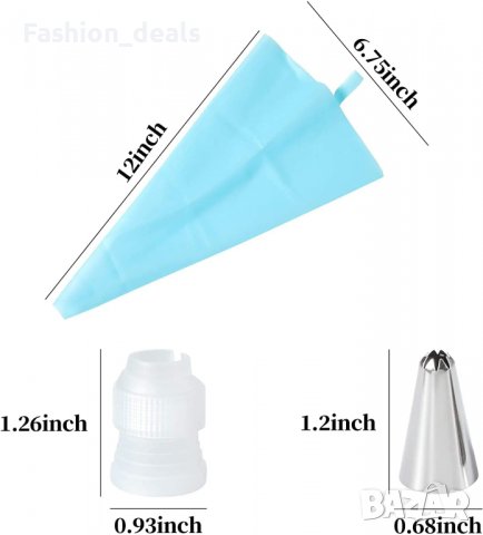 Нов комплект за декориране на торти Шприц глазура Украса на десерти, снимка 2 - Други - 36959778