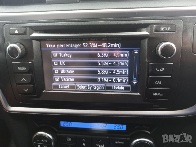 🚗 2025 карта Toyota Touch & Go ъпдейт навигация Тойота Avensis Auris RAV4 Corolla Hilux Yaris Verso, снимка 11 - Навигация за кола - 36347418