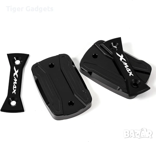 Алуминиеви капачки за резервоар за спирачна течност за Yamaha XMAX 125 250 300 комплект 2 бр., снимка 5 - Аксесоари и консумативи - 54194074