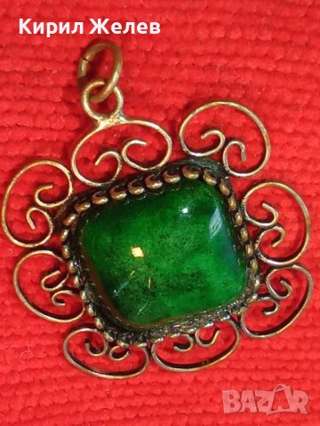 СТАРИНЕН ПОСРЕБРЕН ЕМАЙЛИРАН БРОНЗОВ ФИЛИГРАНЕН РЕТРО МЕДАЛЬОН МАЙСТОРСКА РЪЧНА ИЗРАБОТКА 38683, снимка 3 - Антикварни и старинни предмети - 41622830