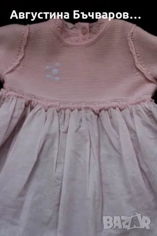 Официална рокля в розово Next (9-12м.), снимка 10 - Бебешки рокли - 50132693