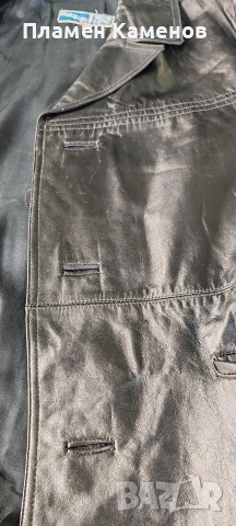 Мъжки кожен шлифер, снимка 4 - Якета - 54330200