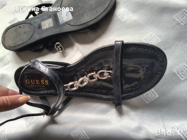 Черни сандали Guess 38, снимка 11 - Сандали - 52041910
