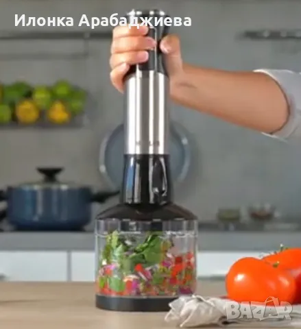 Пасатор с миксер и чопър 3в1 Muhler MB-99S, 1000W, метален, снимка 2 - Кухненски роботи - 49462162