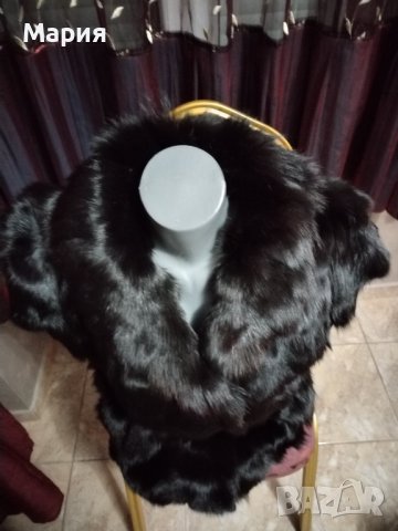  Луксозен дамски елек от лисица, естествен  косъм и кожа, различни видове елеци, болеро , снимка 3 - Елеци - 34084026