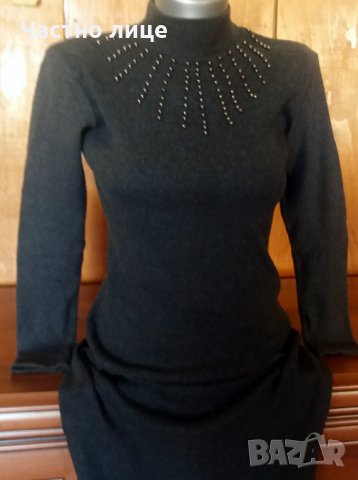 Елегантна и удобна зимна рокля - изгодно🥇, снимка 4 - Рокли - 30368042