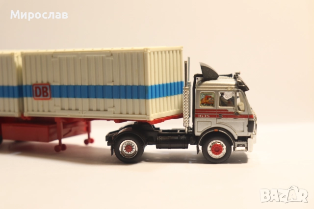 HERPA 1:87 H0 МERCEDES КОНТЕЙНЕР КАМИОН МОДЕЛ, снимка 8 - Колекции - 52434485