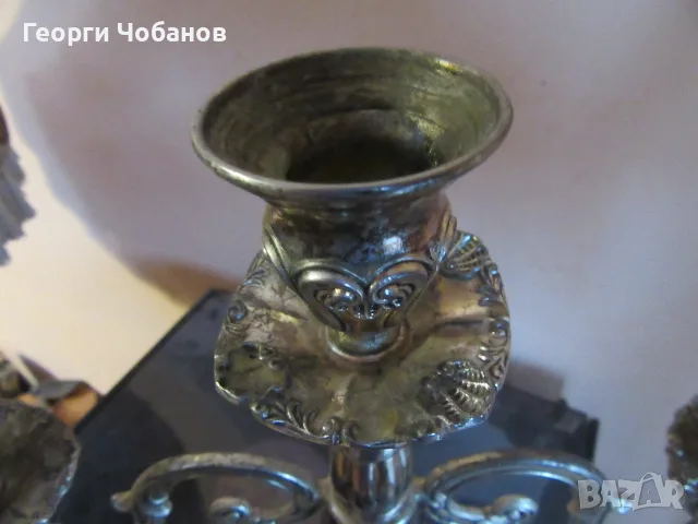 Свещник от дърво и метал., снимка 8 - Свещи и свещници (декоративни) - 55963032