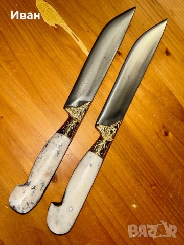 Ръчно изкован нож, снимка 6 - Колекции - 39150905