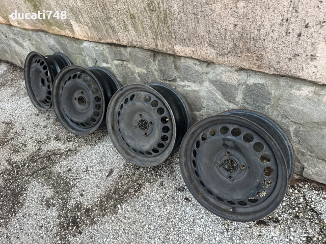 4бр. железни джанти 4х100 - Opel, снимка 4 - Гуми и джанти - 53928603