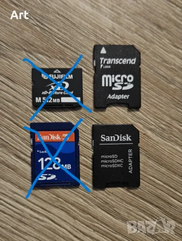 Батерия/карти памет/преходници за цифров фотоапарат, снимка 2 - Фотоапарати - 24391149