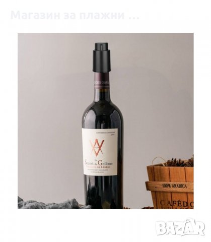 ТАПА ЗА ВИНО 2 В 1 ЗА ИЗВЕЖДАНЕ НА ВЪЗДУХА ОТ ОТВОРЕНА БУТИЛКАТА - код 2908, снимка 6 - Аксесоари за кухня - 34147967