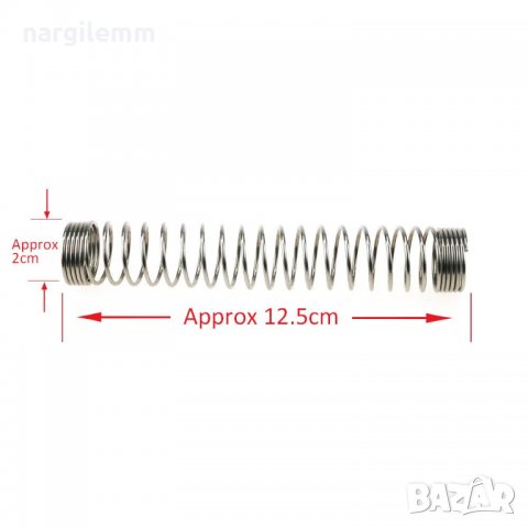 Пружина сребърна ММ107, снимка 2 - Други - 29643864