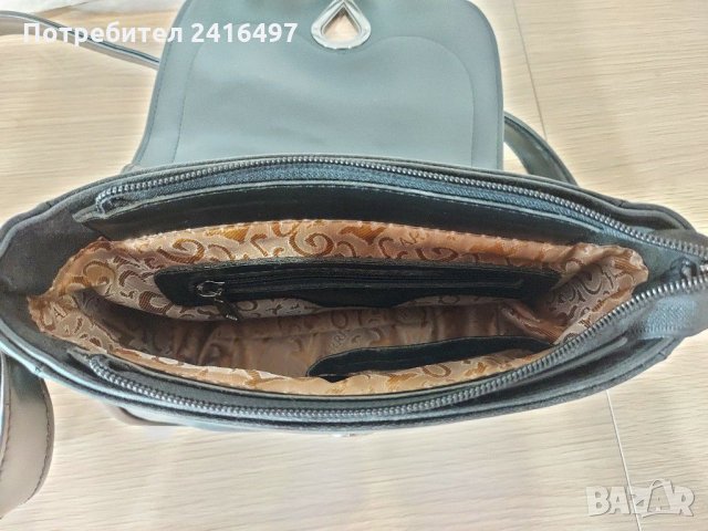 Кожена дамска чанта LORETTA, снимка 3 - Чанти - 30137694