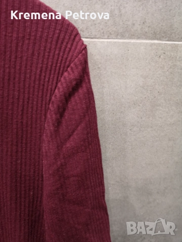 Комплект от Клин от екокожа и Поло от релефен трикотаж с къс ръкав, снимка 7 - Комплекти - 52052359