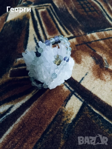 Естествена гривна от Флуорит, снимка 2 - Гривни - 52095816