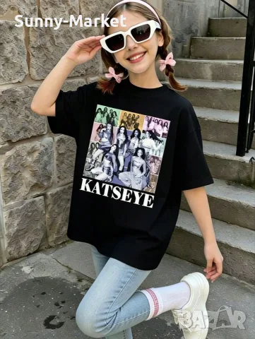 Детска тениска KATSEYE K POP BTS детски тениски, снимка 6 - Детски тениски и потници - 55746456