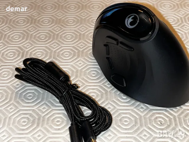 IFYOO 2.4G/BT/кабелна, трирежимна RGB акумулаторна безжична вертикална ергономична мишка G53, снимка 9 - Клавиатури и мишки - 49623266