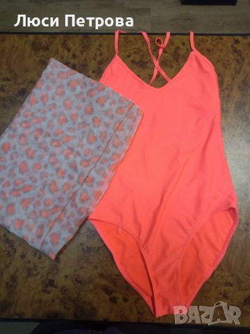 Много свеж бонбонено розов цял бански, снимка 6 - Бански костюми - 27958351