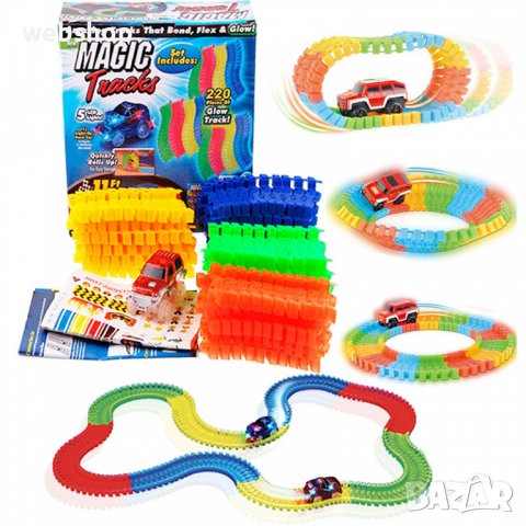 Magic Tracks Детска светеща писта 220 части, снимка 2 - Други - 38589382