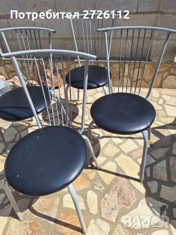 Столове метални 4бр., снимка 2 - Столове - 51570183