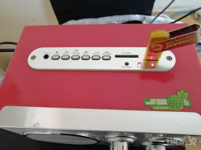 Радиоприемник SCOTT с AM/FM/USB/AUX, снимка 3 - Радиокасетофони, транзистори - 48763427