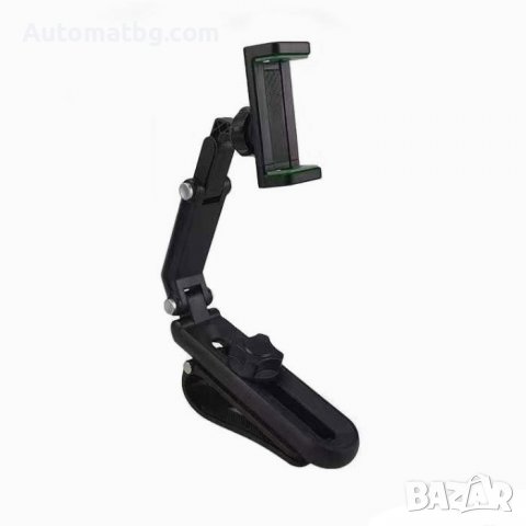 Поставка за телефон Automat, Поставка тип щипка, За сенник, Черен, снимка 2 - Аксесоари и консумативи - 38192408
