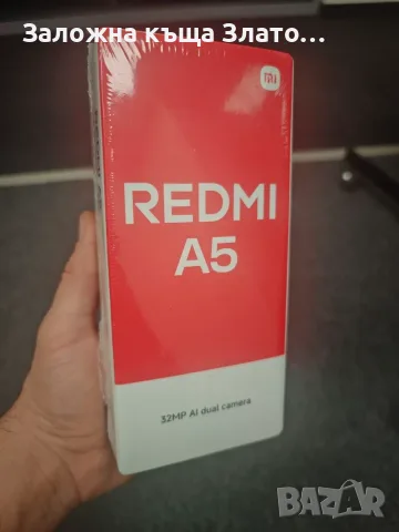 Неразопакован Смартфон Xiaomi Redmi A-5 черен 64GB с 2 сим карти