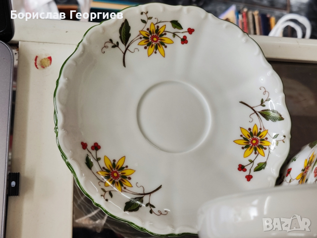 Немски порцелан Сервиз за чай  Seltmann Weiden- Barock, снимка 4 - Сервизи - 44758671