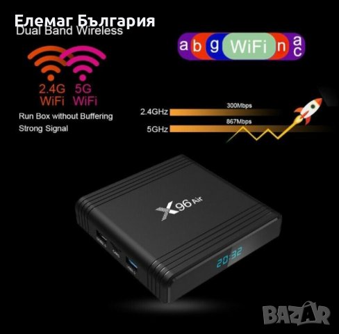 МЕГА ПРОМО Tv Box X96 AIR Amlogic S905X3 тв бокс ULTRA 8K, снимка 7 - Приемници и антени - 37713174