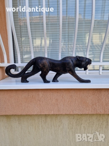 Огромна антикварна дървена фигура статуетка скулптура 