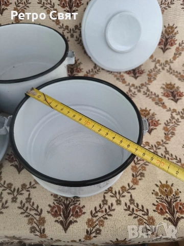 Комплект котелки/пахарки, снимка 6 - Антикварни и старинни предмети - 54190194