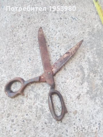 Стара шивашка ножица, снимка 3 - Антикварни и старинни предмети - 40515764