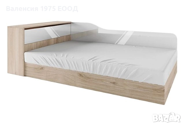 Легло персон и половина с ракла Сити 2002 сонома, орех или комбинация бяло/ арвен, снимка 11 - Спални и легла - 18797284