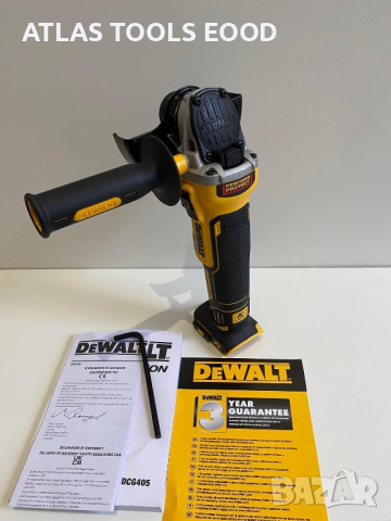 Ъглошлайф DeWALT DCG405 18V 125mm/9000об. Brushless / Безчетков -, снимка 7 - Други инструменти - 44810458